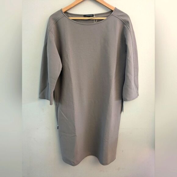 Strenesse Taupe Brown Warm Midi Dress Size 10 - Picture 1 of 5